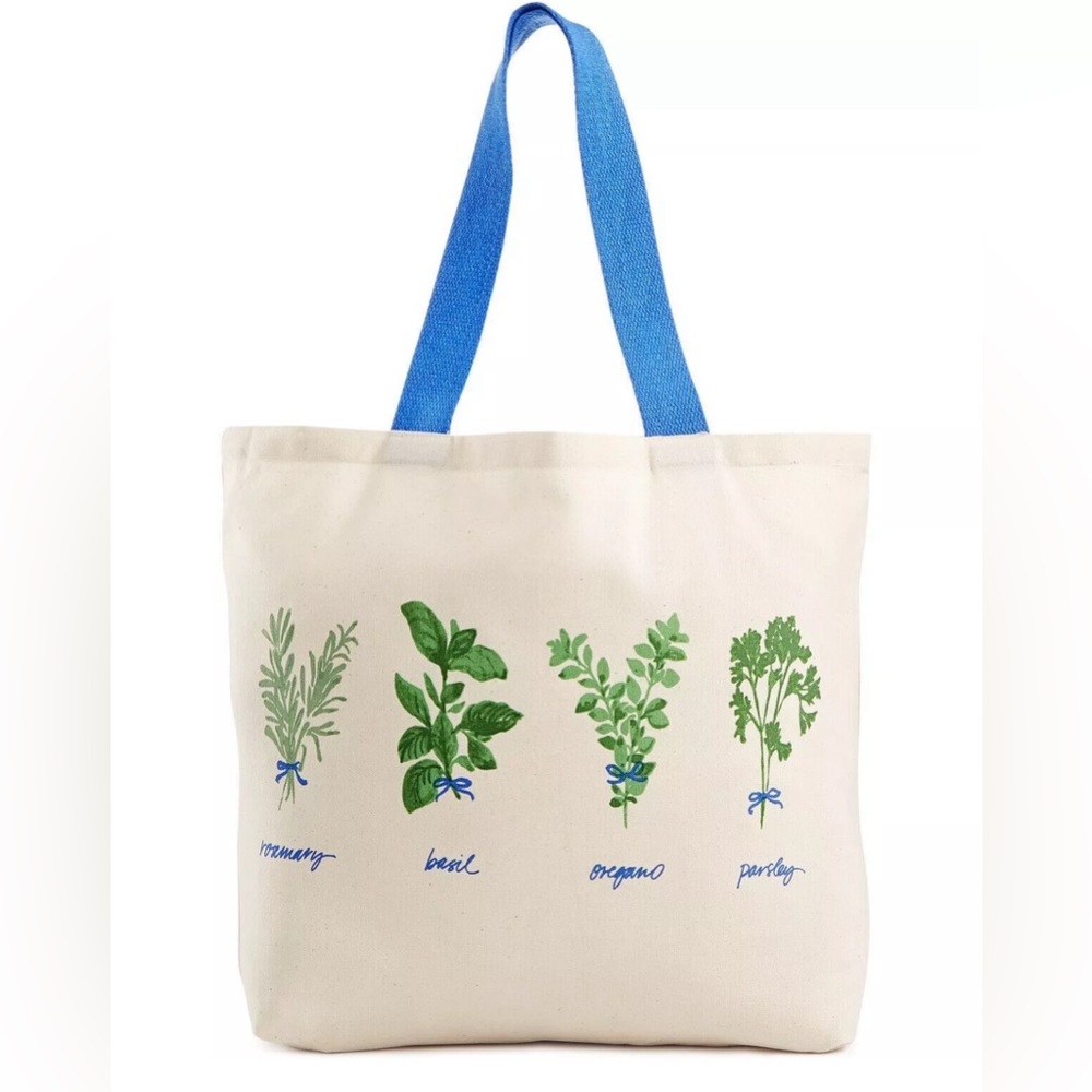 Martha Stewart Hand-Picked Herbs Canvas Tote